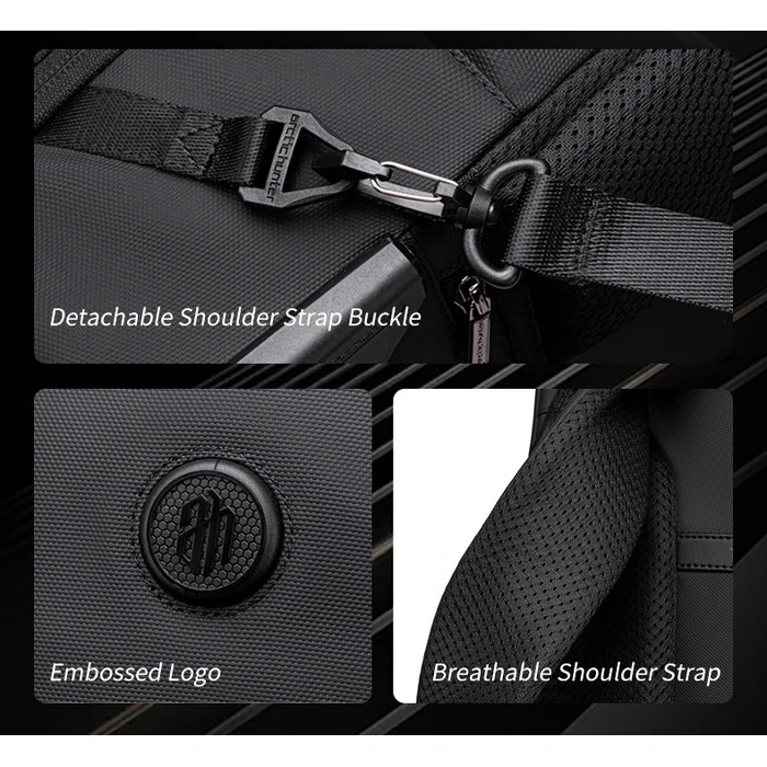 ARCTIC HUNTER Τσάντα Ταξιδίου Τρόχιλη με Θήκη Laptop 15.6 42L 54L Μαύρη