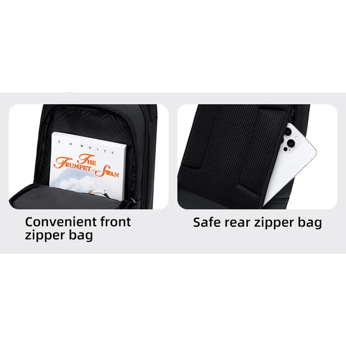 GOLDEN WOLF Τσάντα Crossbody GXB00725 Μαύρη 4L