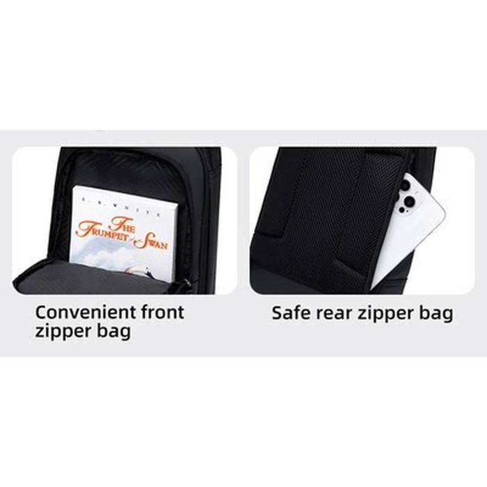 GOLDEN WOLF Τσάντα Crossbody GXB00725 Μαύρη 4L