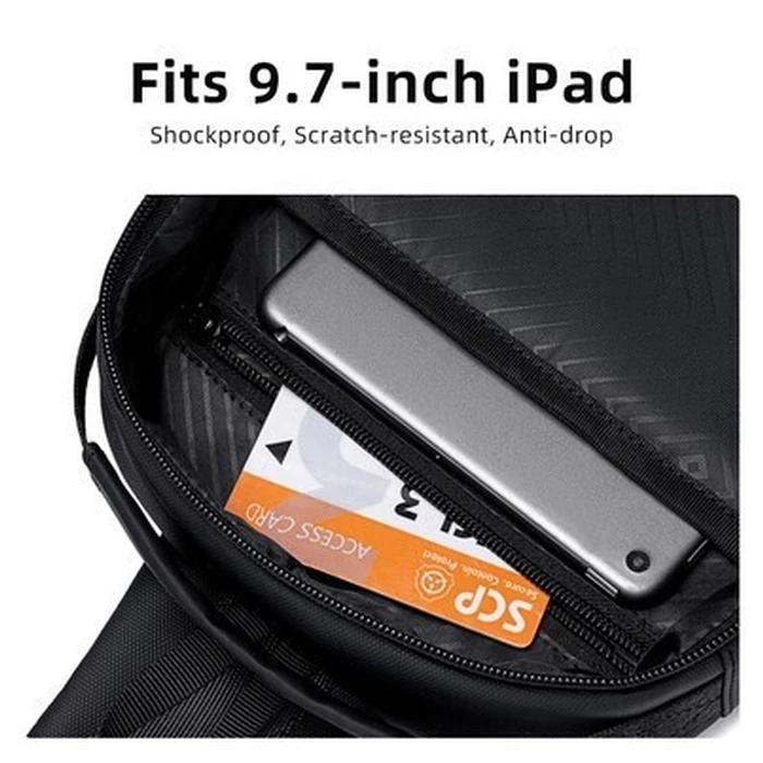 GOLDEN WOLF Τσάντα Crossbody GXB00725 Μαύρη 4L