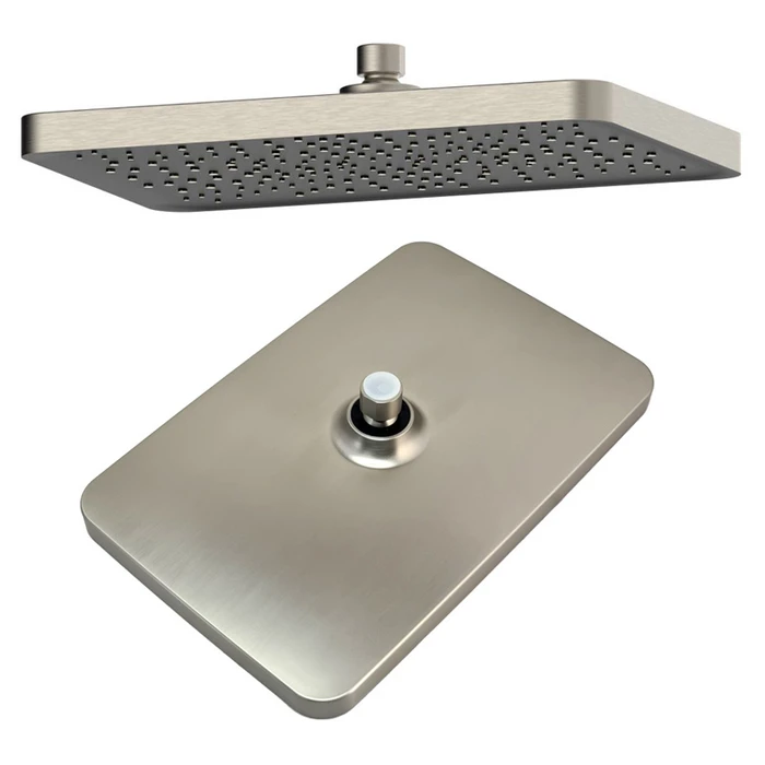 BRUNO σετ κεφαλή ντους με τηλέφωνο αναμεικτική εντοιχισμού ασημί