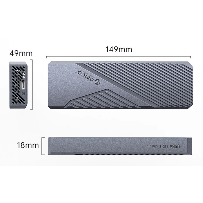 ORICO M.2 NVME SSD Enclosure CNM2-G20 20Gbps Grey