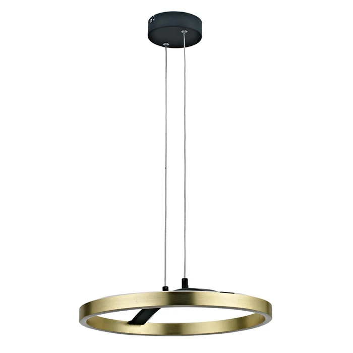 POWERTECH LED φωτιστικό οροφής HLL-0201 29W 4000K Φ38x120cm χρυσό μαύρο