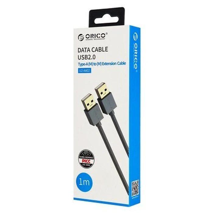 ORICO USB 2.0 Cable U2-AA02 480Mbps 1m Grey