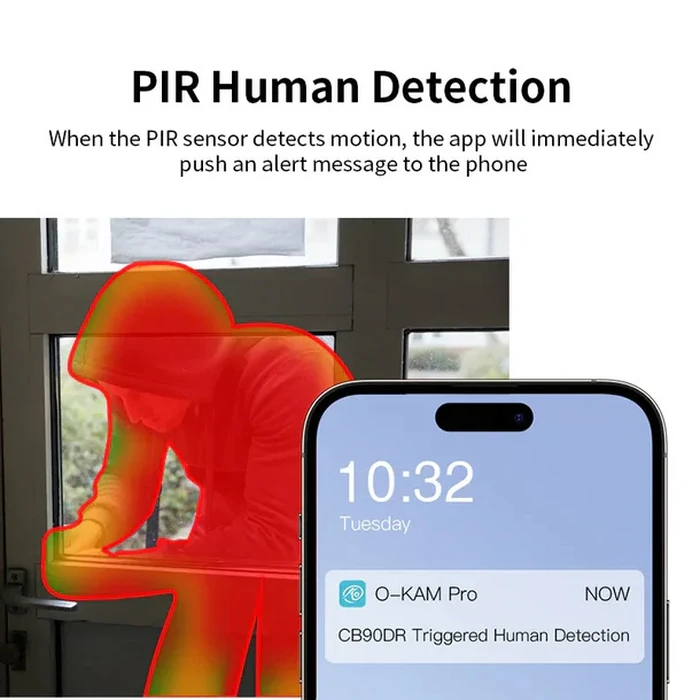 VSTARCAM Smart Camera CB90DR 2MP Dual Lens WiFi PTZ SD 5200mAh