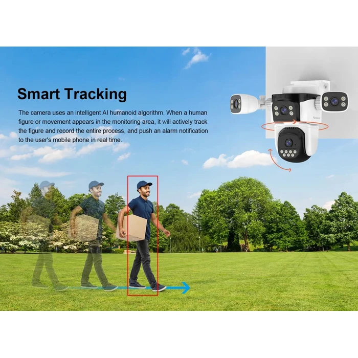 VSTARCAM Smart Camera CS621FR Four Lens 2MP WiFi PTZ IP66