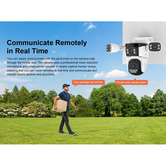 VSTARCAM Smart Camera CS621FR Four Lens 2MP WiFi PTZ IP66