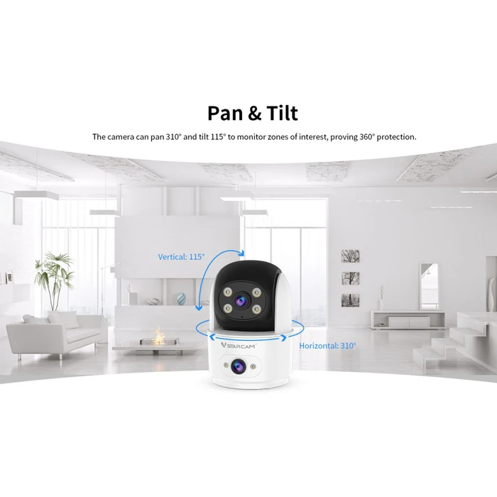 VSTARCAM Smart Κάμερα C996DR Dual Lens WiFi PTZ SD