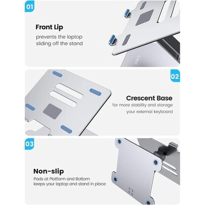 ORICO Laptop Tablet Stand LST T1 Silver