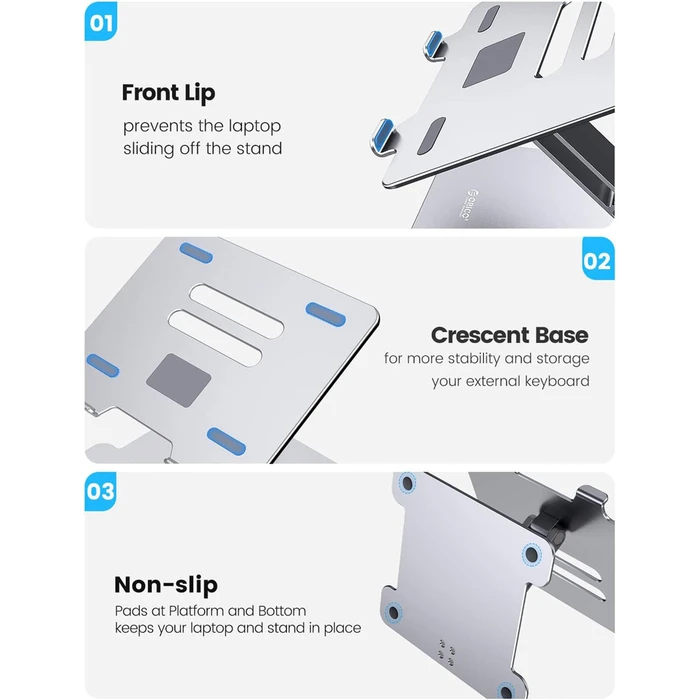 ORICO Laptop Tablet Stand LST T1 Silver