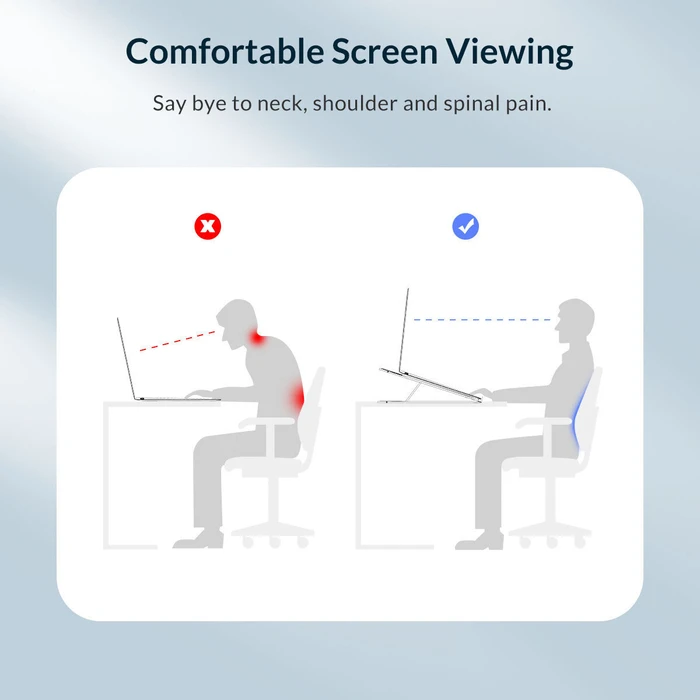 ORICO Laptop Stand Foldable Plastic White