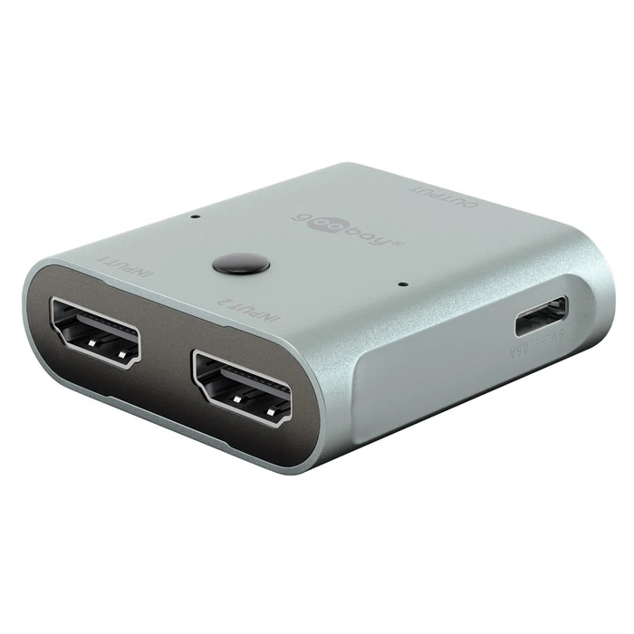 GOOBAY HDMI switch 77791 2 σε 1 8K 60Hz γκρι