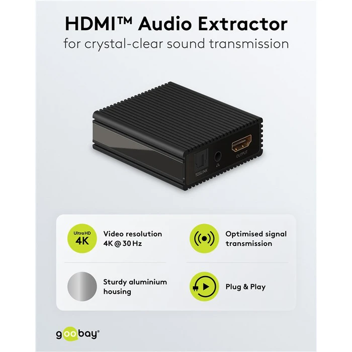 GOOBAY HDMI audio extractor 79138