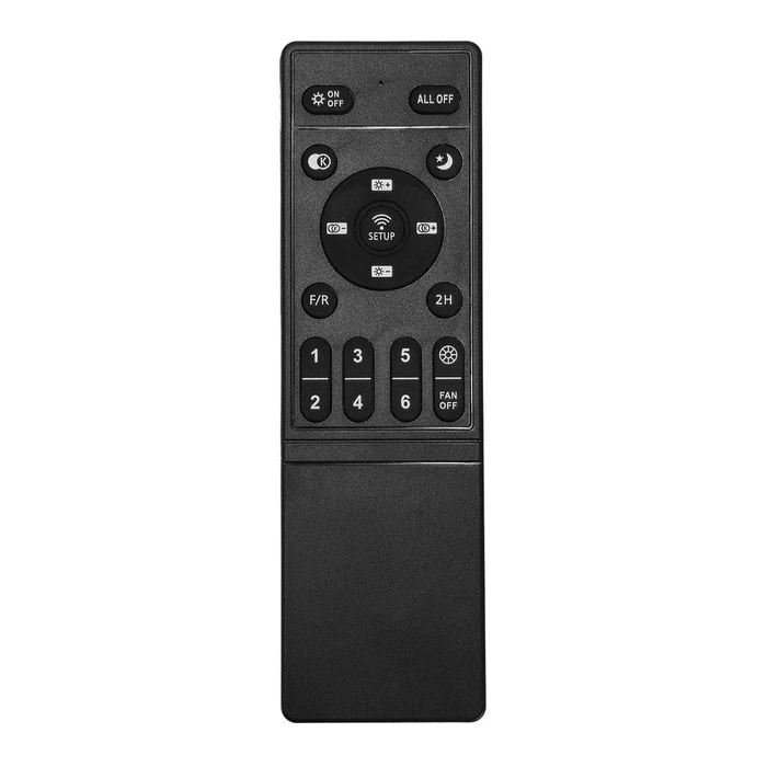 POWERTECH ανεμιστήρας οροφής PT-1560 με LED φως 45W Φ50x20cm μαύρος