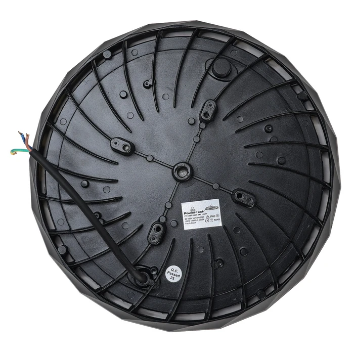 POWERTECH LED φωτιστικό καμπάνα PT-1557 100W 6500K IP65 μαύρο