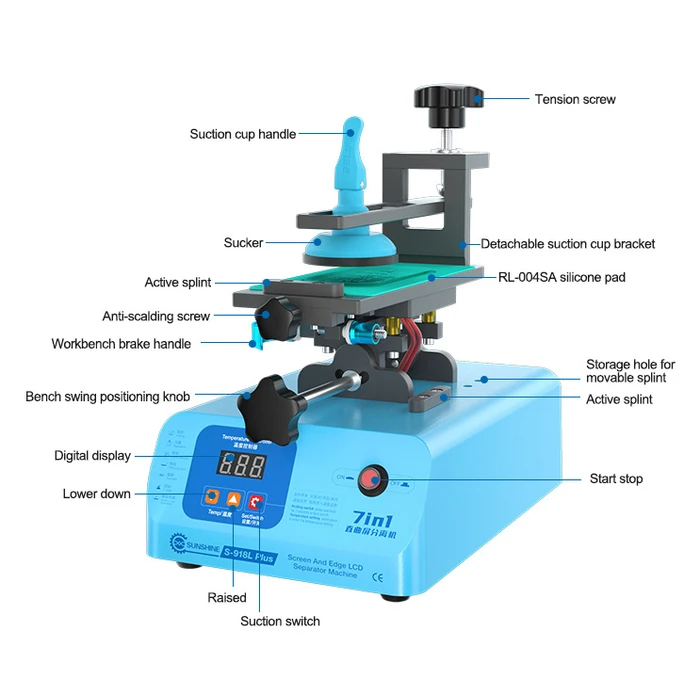 SUNSHINE διαχωριστής LCD οθόνης S 918L Plus 400W