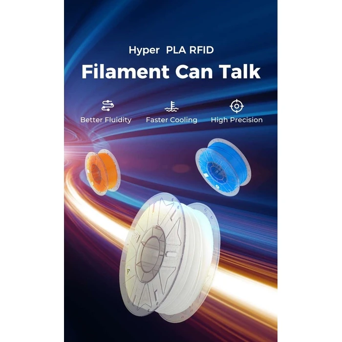 3D Printer Filament Creality Hyper PLA RFID Gold - Fast with CFS tag 1kg 1.75 (3301010459)