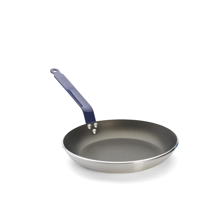 deBuyer Choc Resto Non-Stick Forged Aluminium Induction Frying Pan Blue/Silver 28 cm (8440.28)
