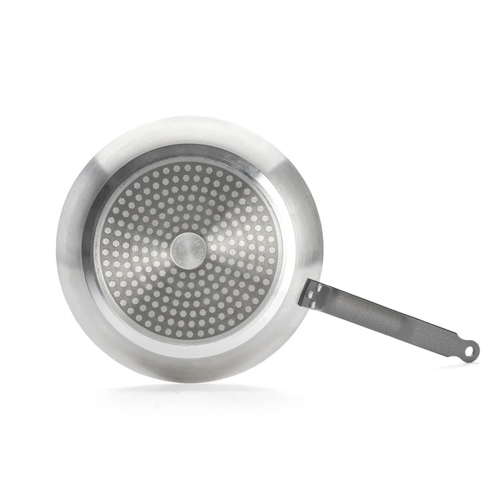 deBuyer Choc Resto Non-Stick Forged Aluminium Induction Frying Pan Blue/Silver 28 cm (8440.28)