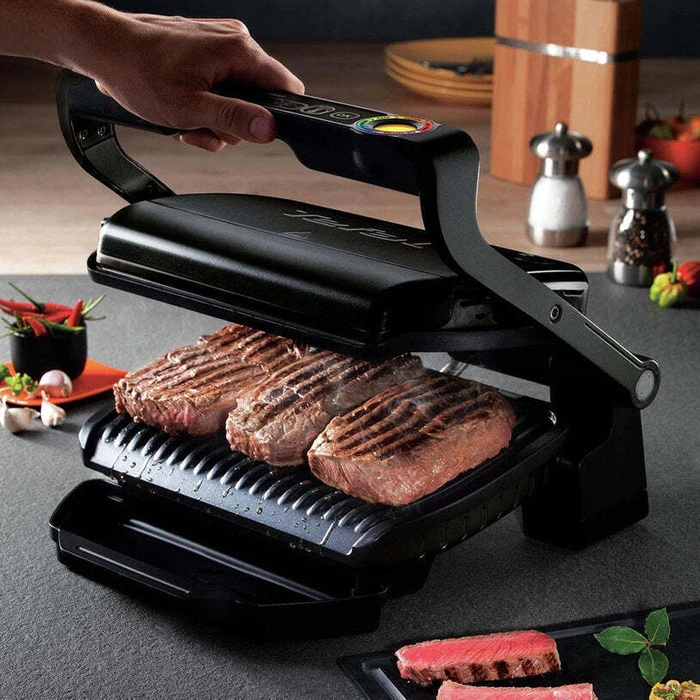 Tefal OptiGrill+ GC712834 Electric Grill 2000W, 6 Automatic Programs, Black