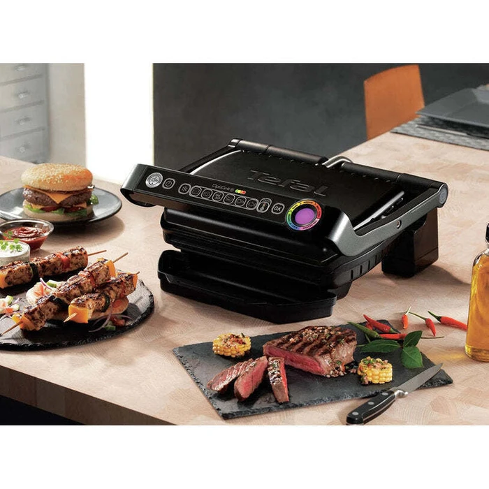 Tefal OptiGrill+ GC712834 Electric Grill 2000W, 6 Automatic Programs, Black