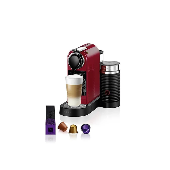 Krups Nespresso CitiZ & Milk XN7615 Capsule Coffee Machine – Red