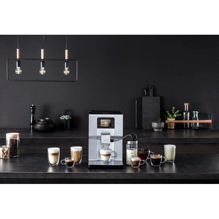 Krups Intuition Preference+ Automatic Bean-to-Cup Espresso Machine 1450W 15 bar Cappuccino with Grinder Silver EA875E / EA875E10