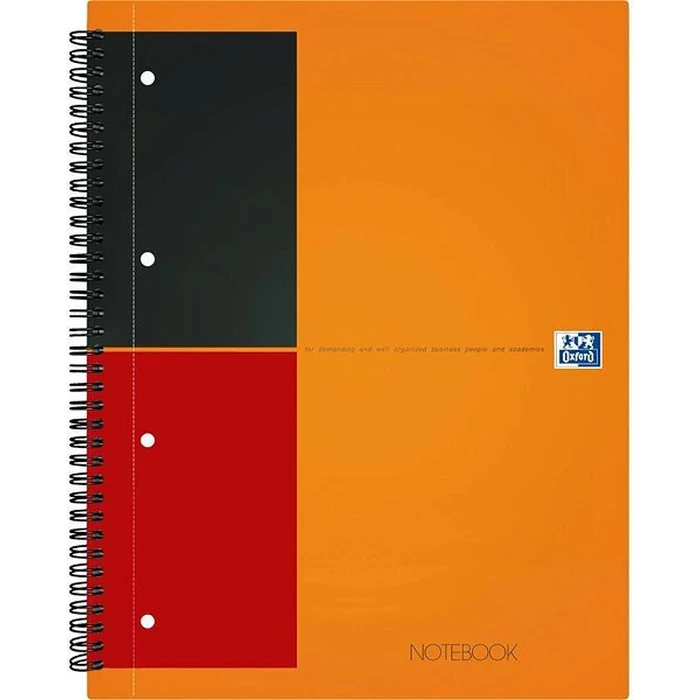 Τετράδιο Oxford International A4+ γραμμογράφηση 6 mm, 80 φύλλα, 80 g/m², σετ 5 τεμ.