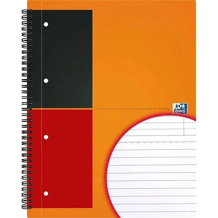 Τετράδιο Oxford International A4+ γραμμογράφηση 6 mm, 80 φύλλα, 80 g/m², σετ 5 τεμ.