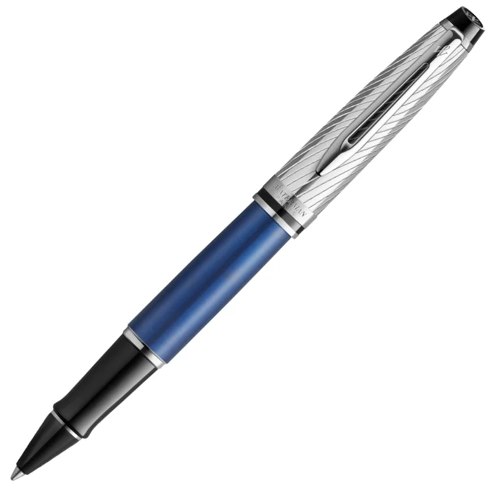WATERMAN Expert DeLuxe Rollerball Pen – Blue Lacquer with Palladium Trim
