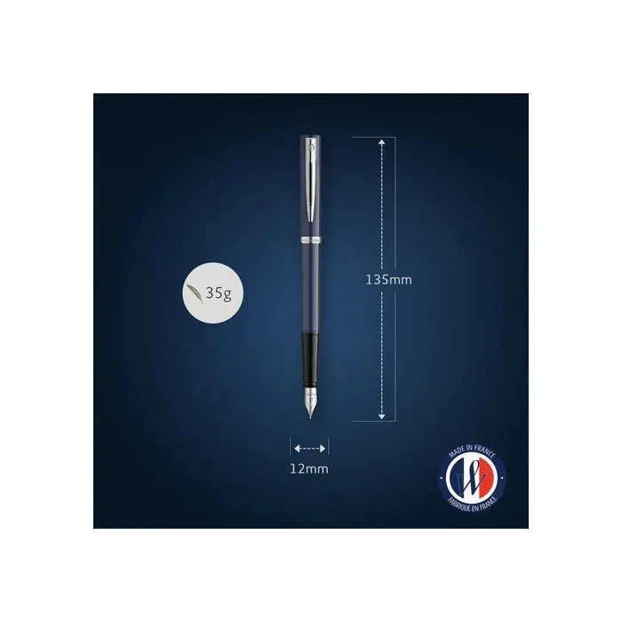Waterman Impression στυλό Fountain Pen, μπλε βερνίκι, μέγεθος M, CT, σε κουτί δώρου