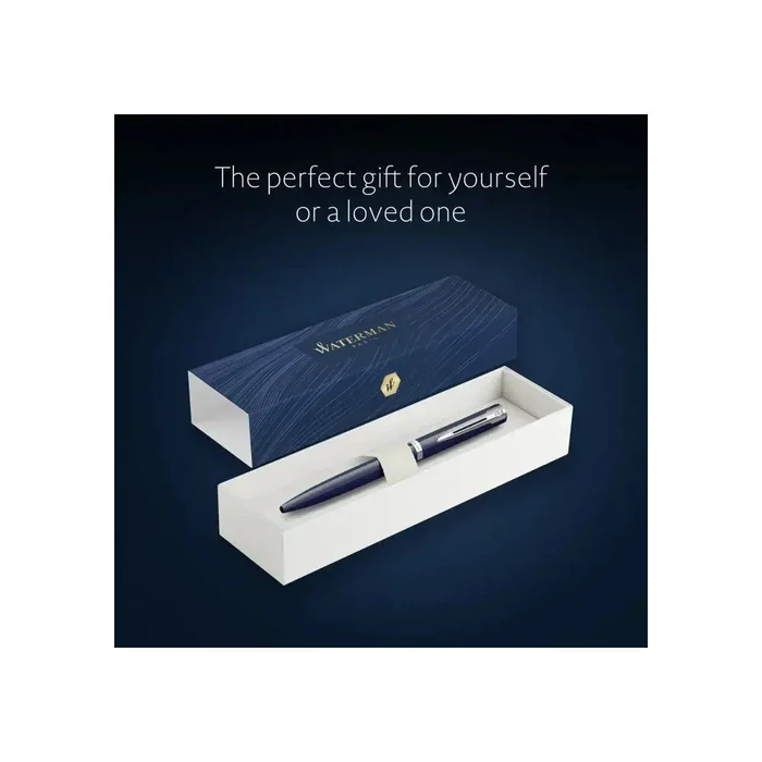 WATERMAN IMPRESSION Ballpoint Pen Blue Lacquer CT Medium - Gift Box
