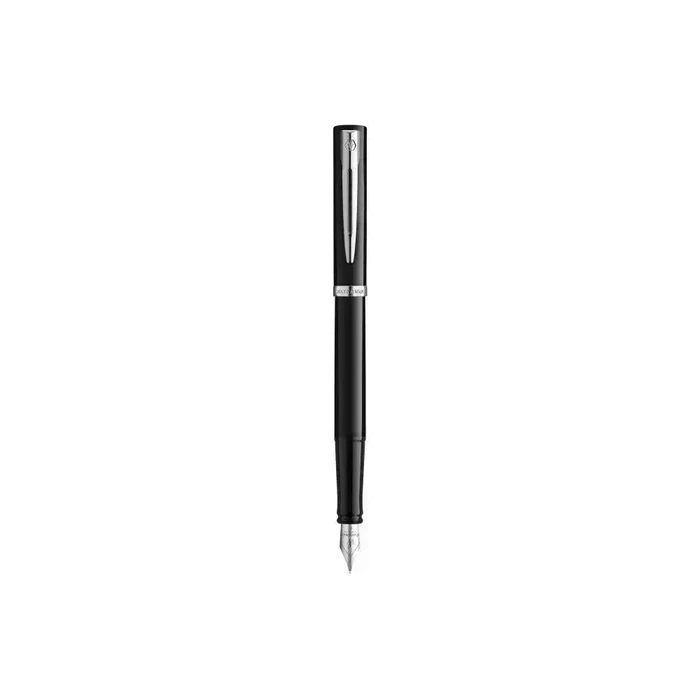 WATERMAN Impression στυλό διαρροής μαύρη λάκα CT, μύτη F, μπλε μελάνι, σε κουτί δώρου