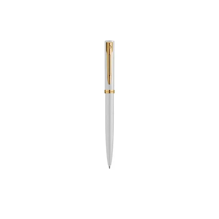 WATERMAN Impression White Lacquer CT Ballpoint Pen M Blue in Gift Box