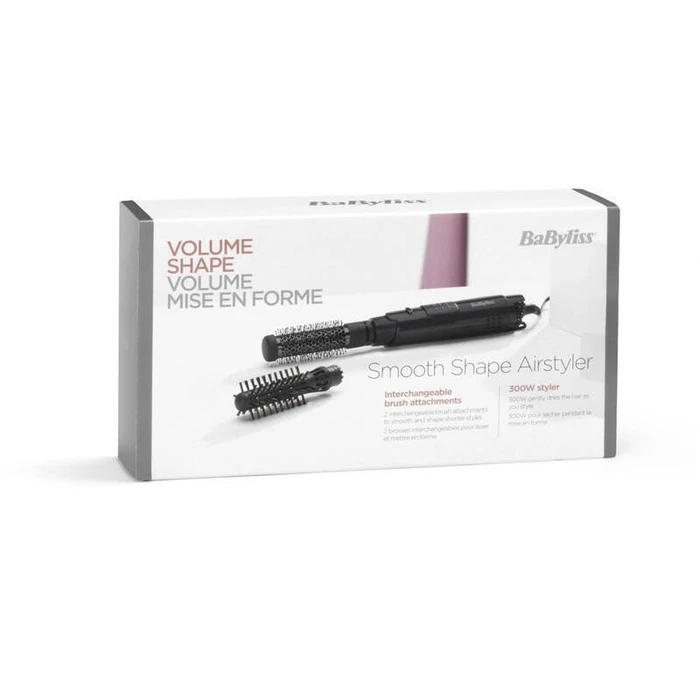 Babyliss Hair Brush AS86E Black 2 Pieces