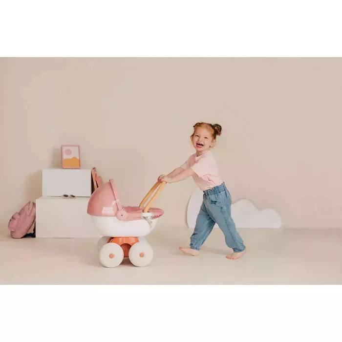 Smoby Baby Nurse καρότσι για κούκλα με πλαστική τέντα