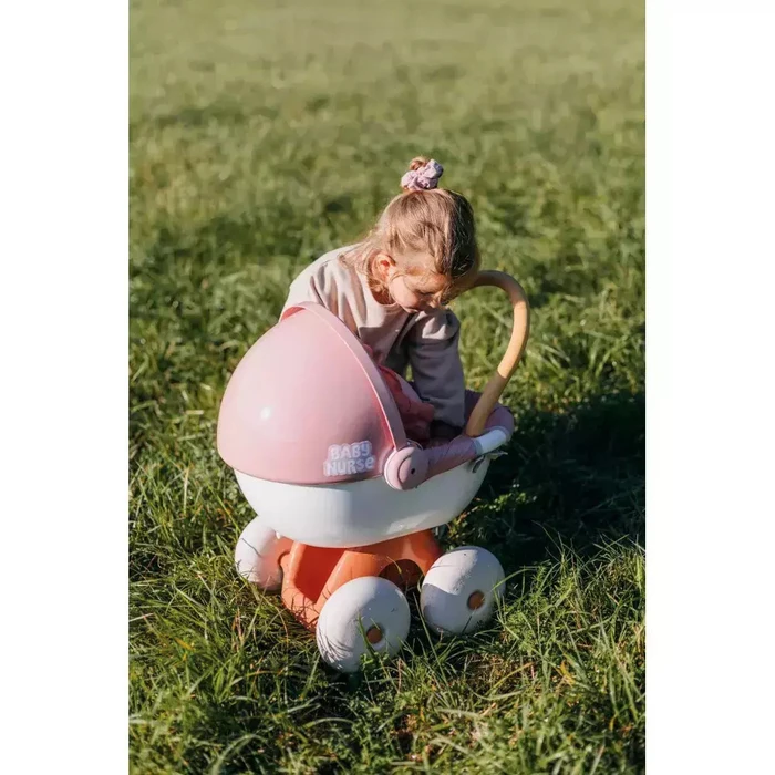 Smoby Baby Nurse καρότσι για κούκλα με πλαστική τέντα