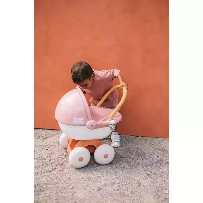 Smoby Baby Nurse καρότσι για κούκλα με πλαστική τέντα