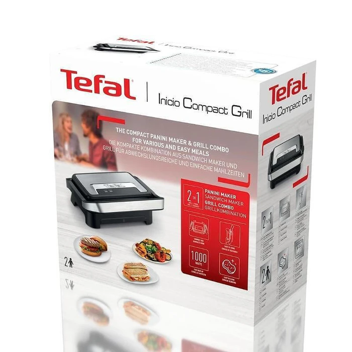Tefal Σαντουιτσιέρα GC270D10 Μαύρο 1000 W