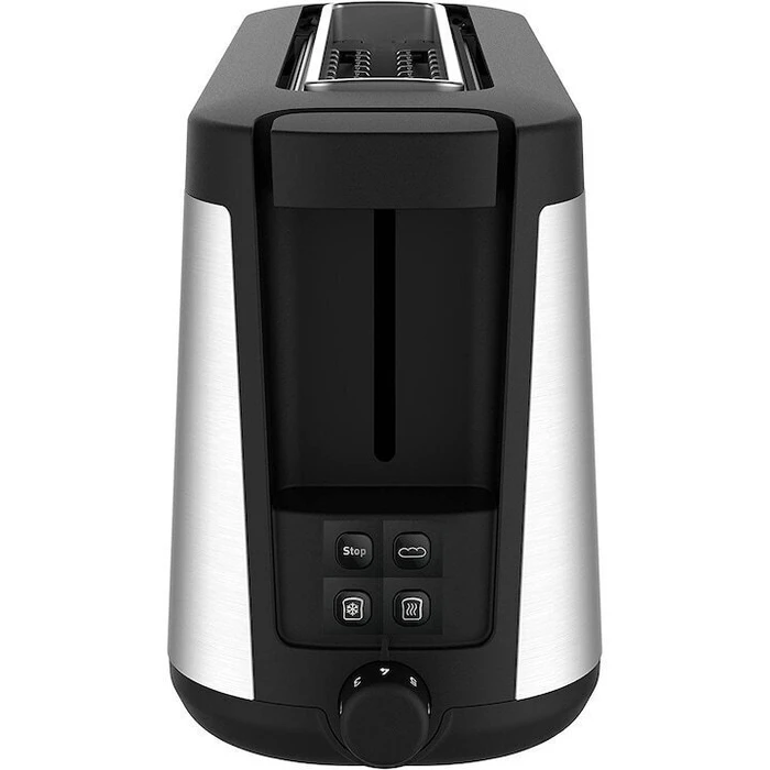 Φρυγανιέρα Tefal TL4308 1000W Μαύρη / Inox με Σχάρα για Ψωμάκια