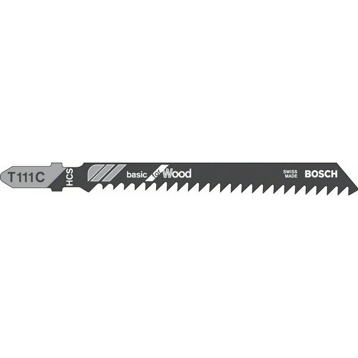 Bosch T111C Basic for Wood Jigsaw Blades 100 mm - Pack of 5