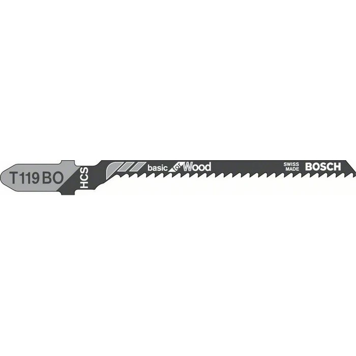 Bosch T119BO Λάμες Basic for Wood για Ξύλο 83 mm, 5 τεμάχια