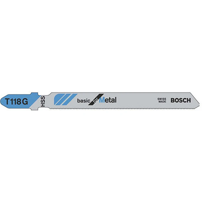 Bosch T118G Λάμες Basic για Μέταλλο 50 mm - 5 τεμ.