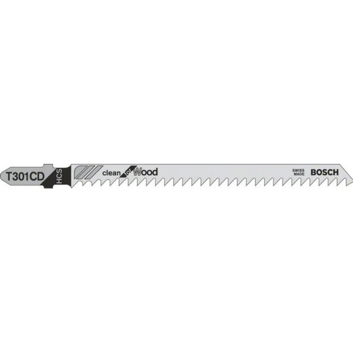 Bosch T301CD Λάμες Clean for Wood για Ξύλο 90mm 5τμχ