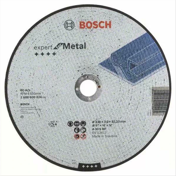 Bosch Cutting Disc for Metal 230 mm - Expert for Metal (2608600324)