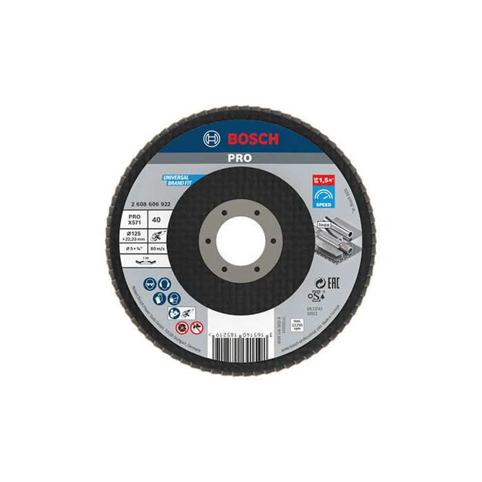 Bosch X-Lock X571 Metal Grinding Disc 125mm (2608606922)