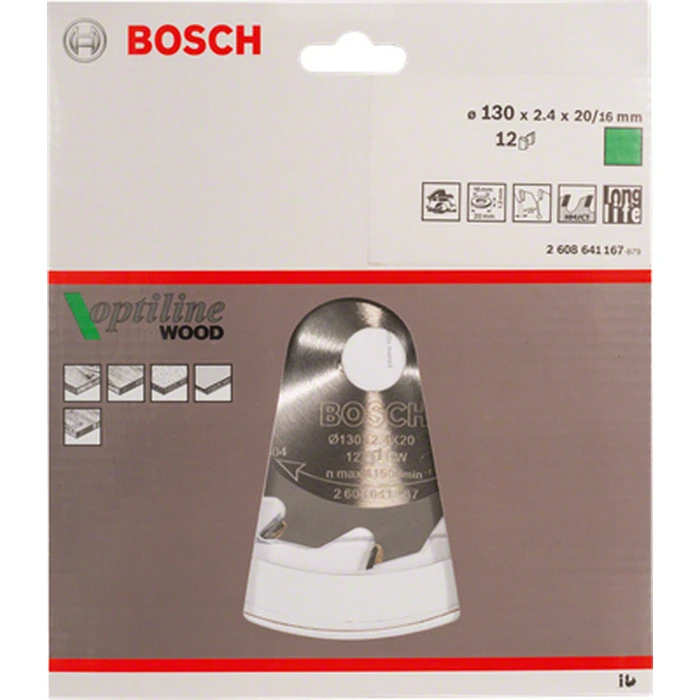 Bosch Δίσκος Κυκλικού Πριονιού OP WO H 190x30-24