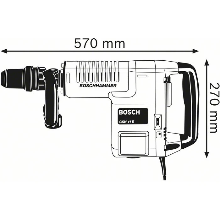 Bosch Ηλεκτρικό Κατεδαφιστικό Σφυρί GSH 11 E με Βαλίτσα Μεταφοράς
