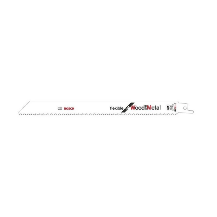 Bosch S1122 HF Flexible Jigsaw Blades for Wood and Metal 225mm 2 pcs