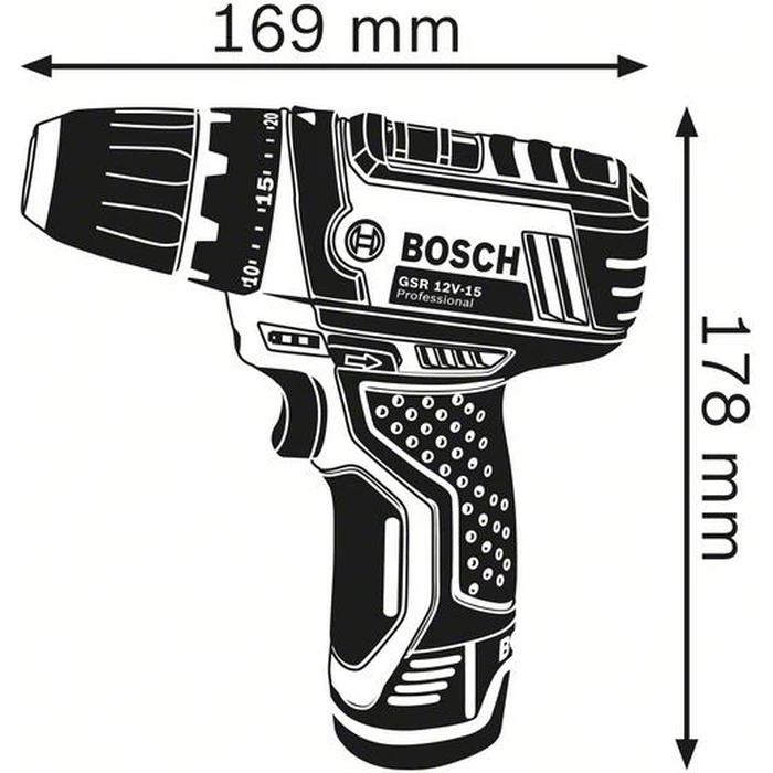 Bosch GSR 12V-15 Professional Drill/Driver